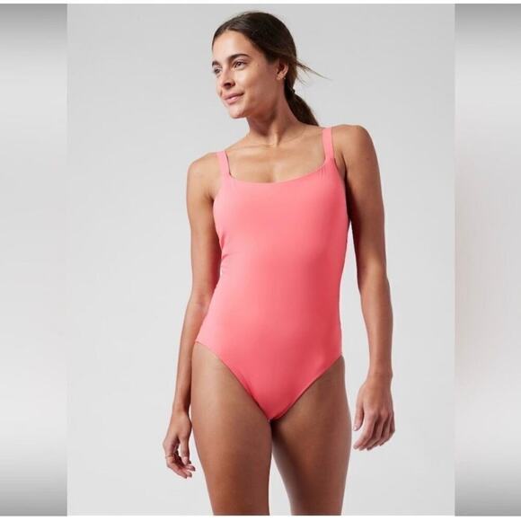 Athleta pink hermosa one piece swimsuit large nwt - Picture 1 of 13